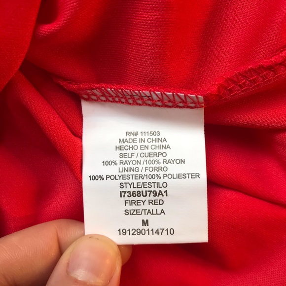 Lily Rose Red Sheath Tassle Dress, NWT, M - Picture 10 of 12